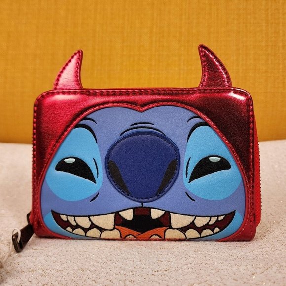 Loungefly Handbags - Loungefly Disney Lilo and Stitch Devil Costume Halloween Zip Around Wallet NEW